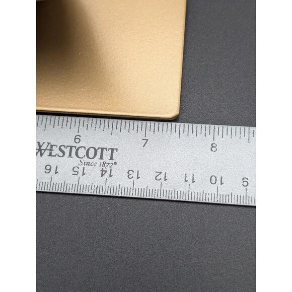 Ikea Markniva Leaf Decorations Gold Gilt Cast Metal Shelf Decor Bookends Pair 2 - Picture 9 of 12